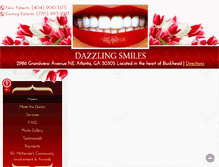 Tablet Screenshot of dazzlingsmiles.org